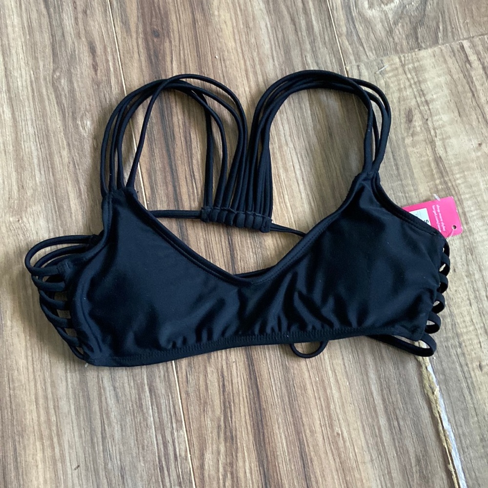 NWT black Xhilaration bikini top